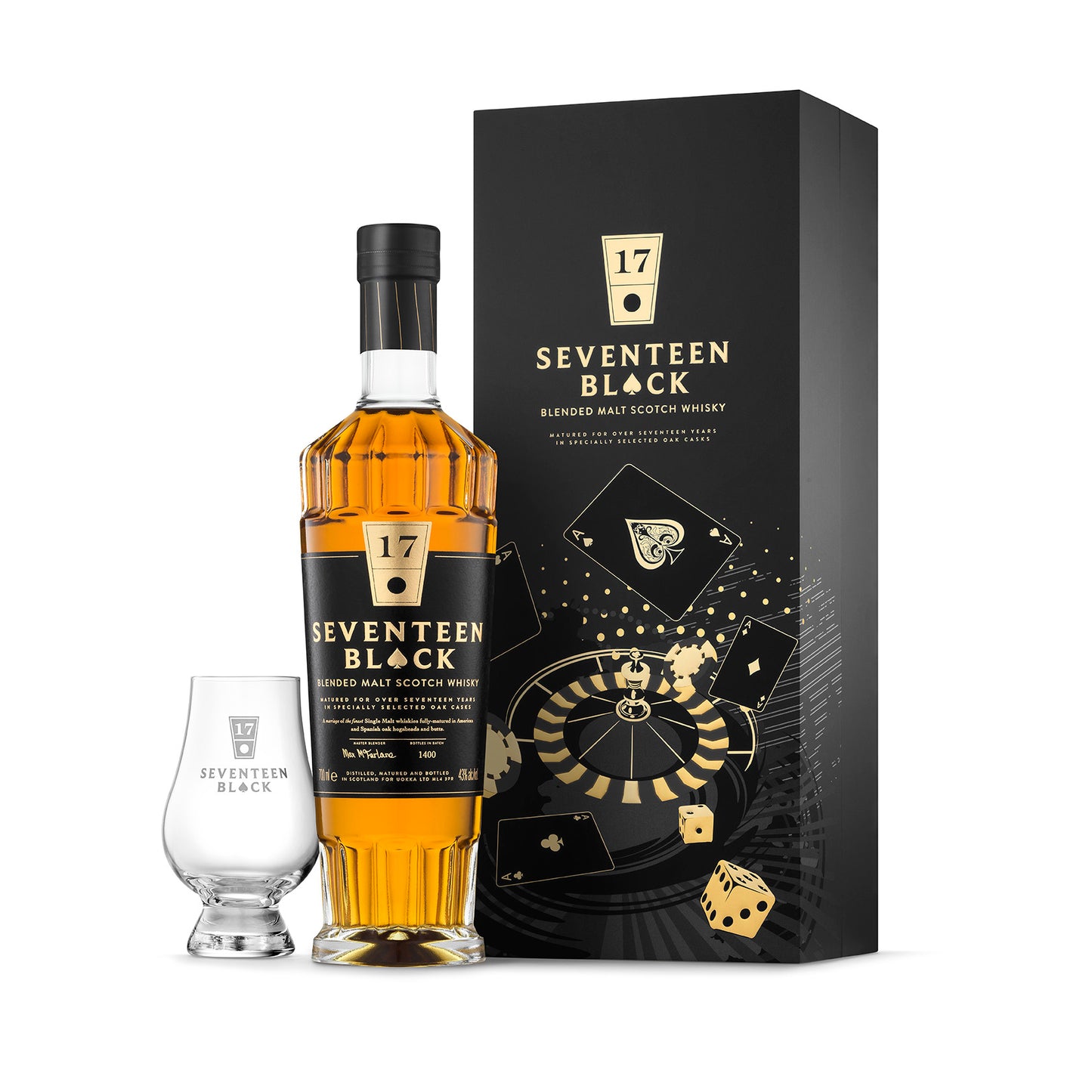 17 Black Glencairn Glass Gift Set of 2